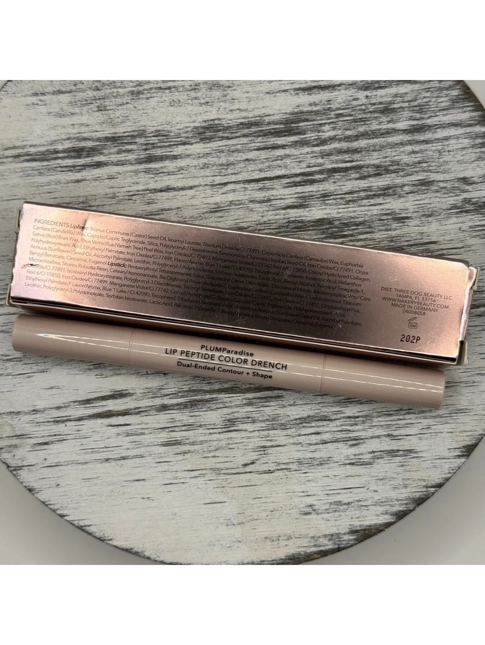 Nakery Beauty PLUMParadise Lip Peptide Color Drench BERRY WILD Lipstick + Liner